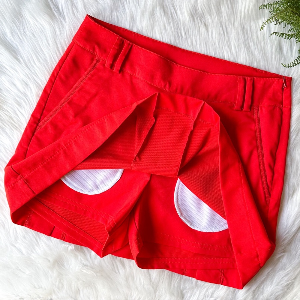PUMA Cobra Sport Red Orange Pleated Golf Skirt Skort Size 2 NWOT - Picture 2 of 5